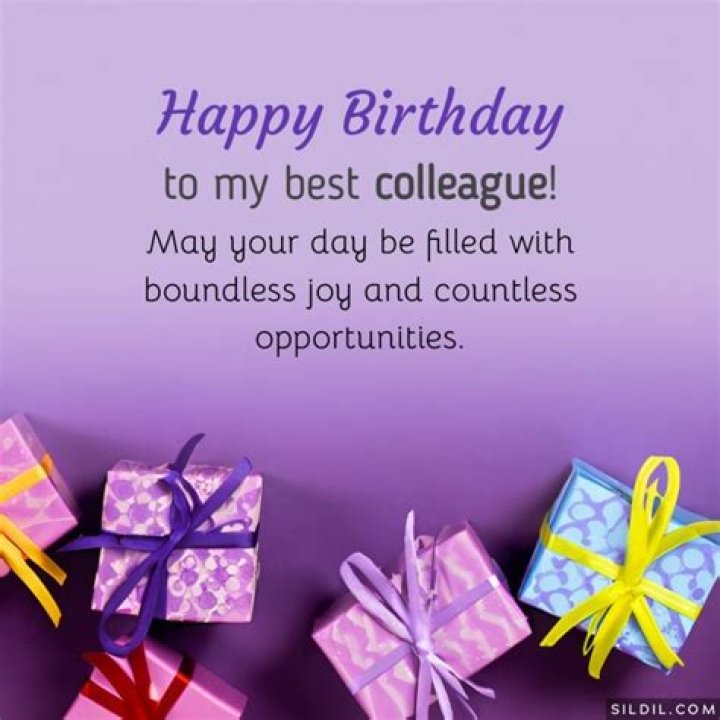 Happy Birthday Message For Colleague
